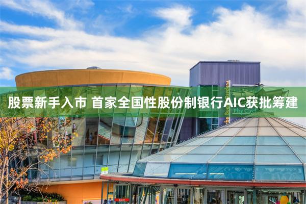 股票新手入市 首家全国性股份制银行AIC获批筹建