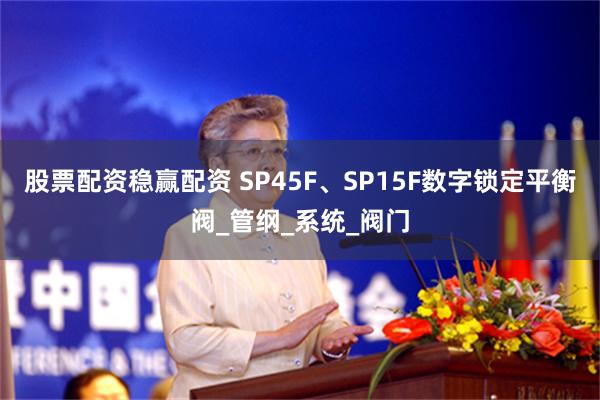 股票配资稳赢配资 SP45F、SP15F数字锁定平衡阀_管纲