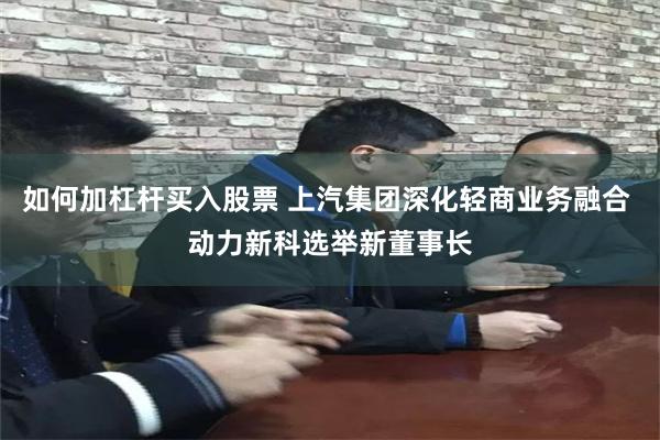 如何加杠杆买入股票 上汽集团深化轻商业务融合 动力新科选举新