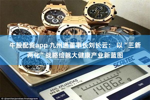 牛股配资app 九州通董事长刘长云： 以“三新两化”战略绘就